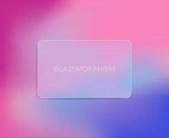 Illustration mit das bewirken von gefrostet Glas. Neu trend.glassmorphism.vector vektor