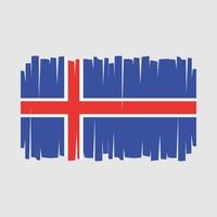 islands flagga vektor