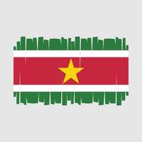 Surinam Flaggenvektor vektor