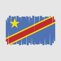 republiken Kongo flagga vektor