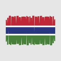 Gambia-Flaggenvektor vektor