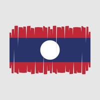 laos flagga vektor