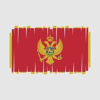 montenegro flagge vektor
