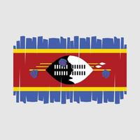 Swasiland Flagge Vektor