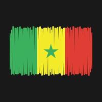 senegal flagga vektor