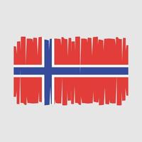 Norges flagga vektor