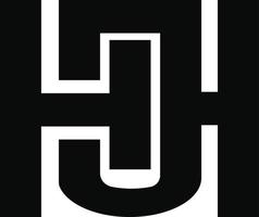 brev hjh beskyddare logotyp vektor