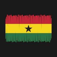 ghana flagga vektor