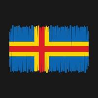 aland-inseln flagge vektor