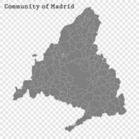 hög kvalitet Karta är en stat av Spanien vektor