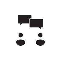 konversation chatt bubbla vektor för ikon hemsida, ui grundläggande, symbol, presentation