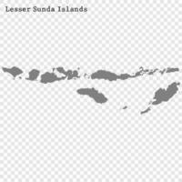hög kvalitet Karta är en ö av indonesien vektor