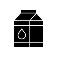 mjölk ikon vektor. juice illustration tecken. Tetra Pak symbol eller logga. vektor