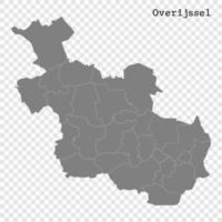 hög kvalitet Karta är en provins av nederländerna vektor