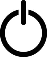 Leistung Schalter , Leistung auf aus Schalter Vektor Symbol. Start Symbol isoliert auf Weiß Hintergrund.