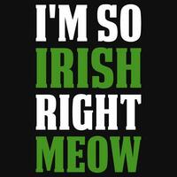 Kuss mich irisch Trinken irisch st Patrick Tag T-Shirt Design vektor