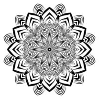 gerundet abstrakt Mandala Hintergrund Vektor Design