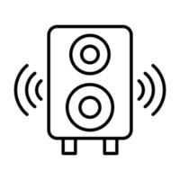 Lautsprecher Box Symbol Vektor Design Vorlagen