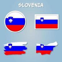 Kroatien Karte mit kroatisch Flagge Hintergrund. vektor