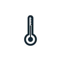 Thermometer-Icon-Design-Vorlagenelemente vektor
