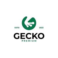 eben Gecko Fuß Logo Design Vektor Konzept Illustration Idee