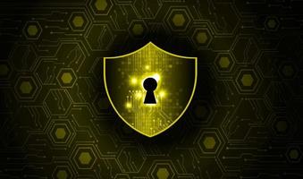 modern Cybersäkerhet teknologi bakgrund med låsa och skydda vektor