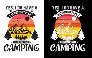 Berg und Wandern T-Shirt Design, Wandern Vektor T-Shirt Design, Wandern Element, Grafik, Illustration