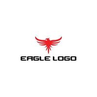 röd Örn med utsträckt vingar logotyp design begrepp vektor