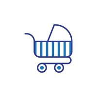 Baby Kinderwagen Vektor zum Symbol Webseite, ui essentiell, Symbol, Präsentation