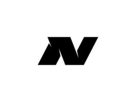 brev n logotyp design vektor. vektor