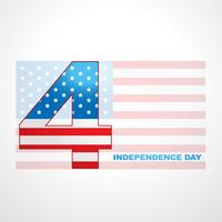 4 juli självständighetsdagen vektor