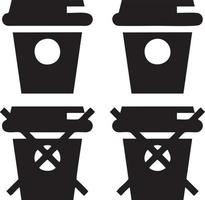 kopp råna ikon symbol isolerat design vektor bild. illustration av de coffe kopp design bild. eps 10