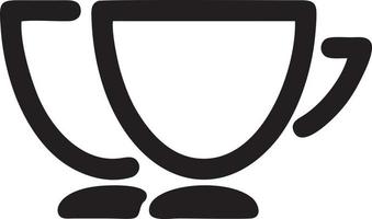 Tasse Becher Symbol Symbol isoliert Design Vektor Bild. Illustration von das Kaffee Tasse Design Bild. eps 10