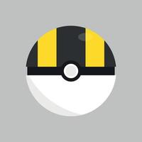 ultra boll ikon. pokemon vektor