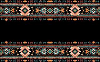 ethnisch abstrakt Ikat Muster. nahtlos Muster im Stammes-, Volk Stickerei, Mexikaner Stil. aztekisch geometrisch Kunst Ornament Druckdesign zum Teppich, Hintergrund, Kleidung, Verpackung, Stoff, Abdeckung, Textil- vektor