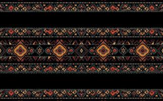 etnisk abstrakt ikat mönster. sömlös mönster i stam, folk broderi, mexikansk stil. aztec geometrisk konst prydnad print.design för matta, tapet, Kläder, omslag, tyg, omslag, textil- vektor