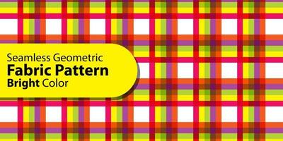 nahtlos geometrisch Stoff Muster-hell Farbe vektor