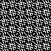 geometrisk rutnät bakgrund modern svart och vit abstrakt textur vektor
