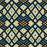 medelhavs stil keramisk bricka mönster etnisk folk prydnad färgrik sömlös geometrisk mönster vektor