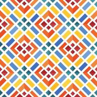 medelhavs stil keramisk bricka mönster etnisk folk prydnad färgrik sömlös geometrisk mönster vektor