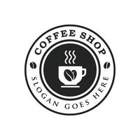 kaffe affär logotyp design illustration vektor