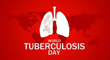 Welt Tuberkulose Tag Thema Vorlage. Vektor Illustration.