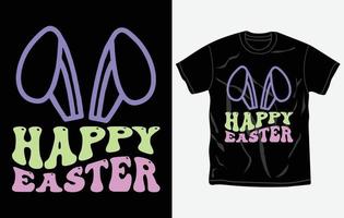 Ostern T-Shirt Design, Hase T-Shirts, glücklich Ostern Sonntag, Typografie, komisch Zitate, Poster, völlig editierbar und druckbar Vektor Vorlage.