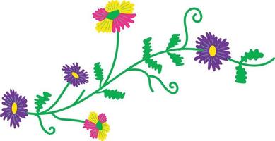 Mexikaner Blumen- Dekoration Element vektor