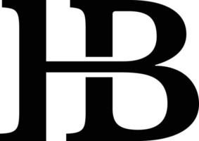 hb Brief Luxus Logo vektor