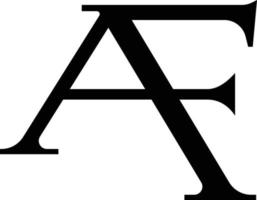 af lyx logotyp vektor