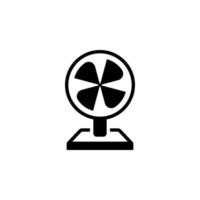 elektrisch Ventilator Symbol Vektor mit Glyphe Stil
