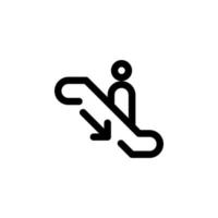 Rolltreppe Symbol zum Öffentlichkeit unterzeichnen. Vektor eps10 Illustration