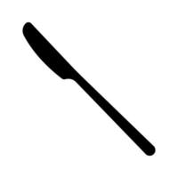 Tabelle Messer Symbol Vektor. Silhouette Illustration zum irgendein Zwecke. vektor