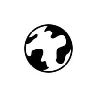 jord ikon, klot vektor illustration isolerat på vit bakgrund